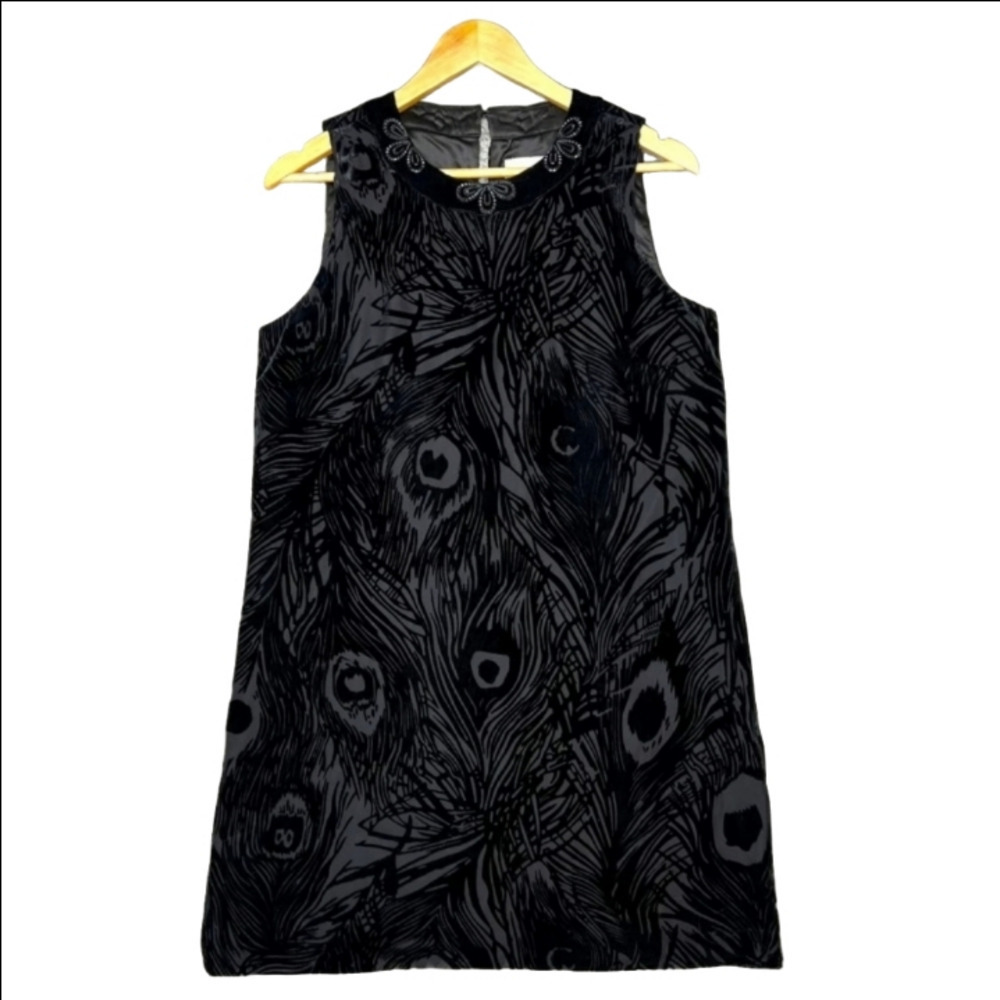 -- ECI Black Embellished Sleeveless Dress Women's Size 6